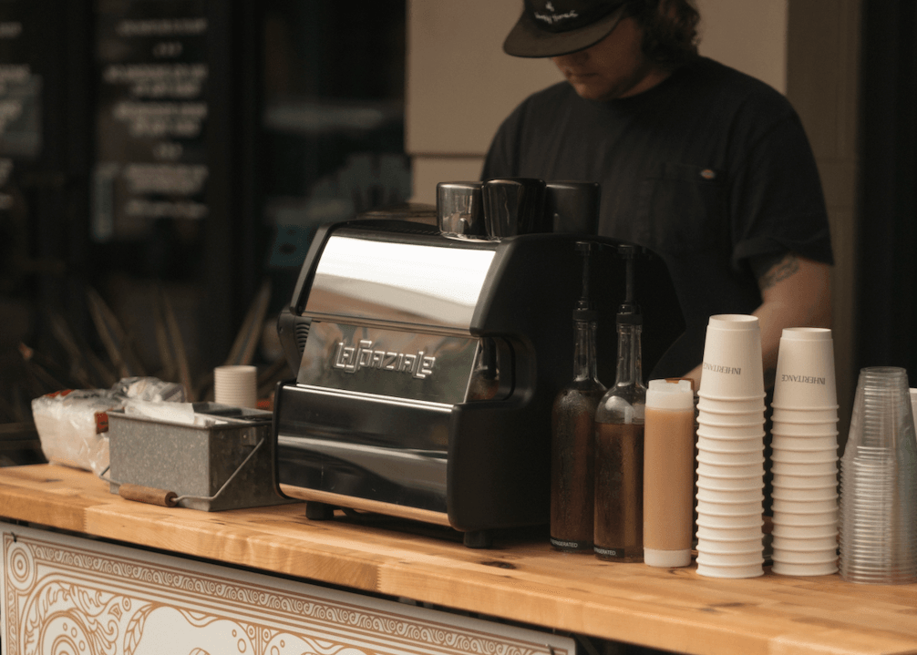 Inheritance Coffee at an event