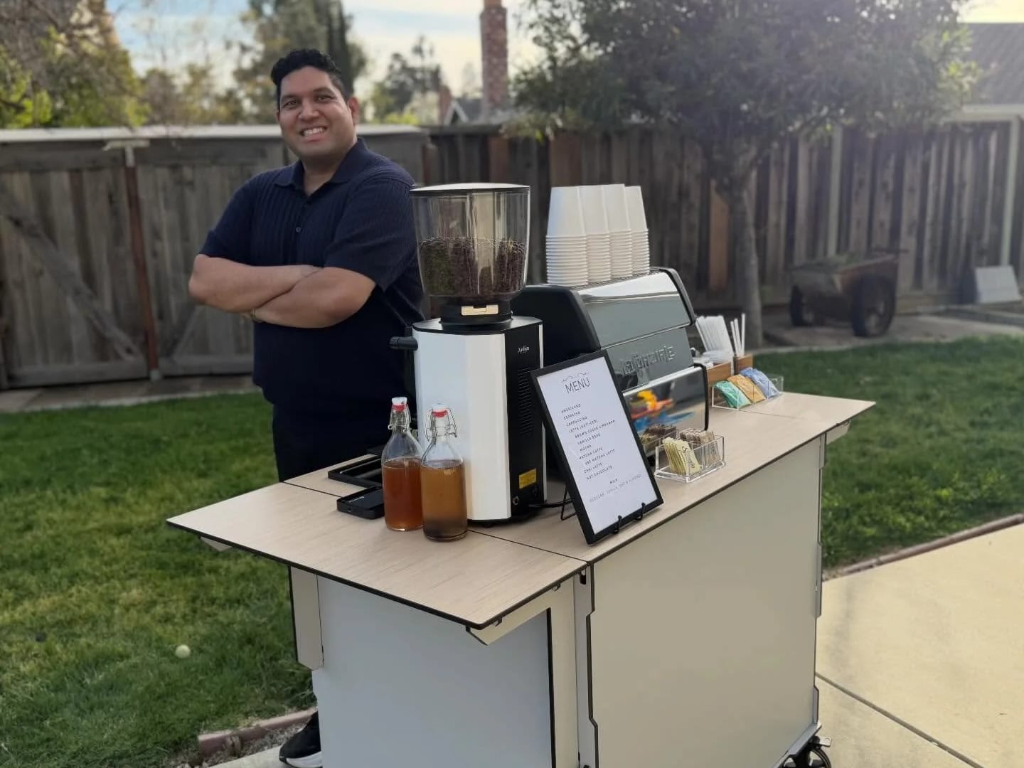Aelora Coffee Cart at an event