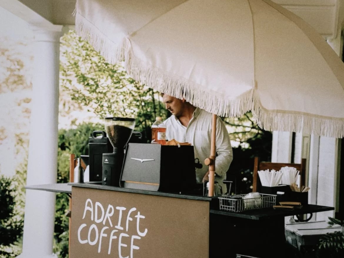 Adrift Coffee at an event