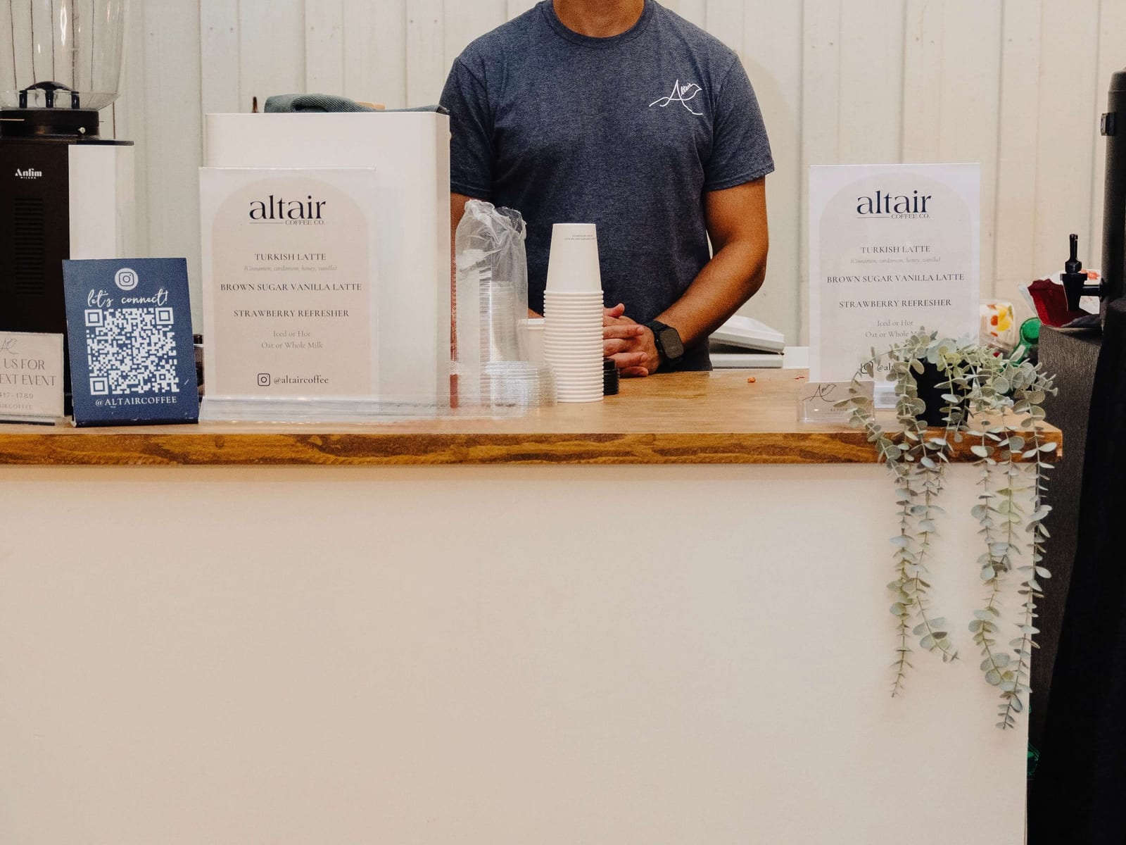 Altair Coffee at an event