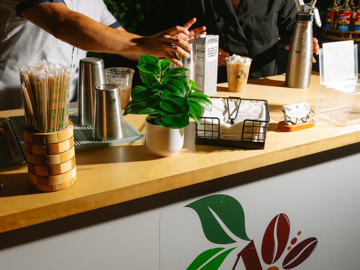 AGUAFLOR Coffee at an event