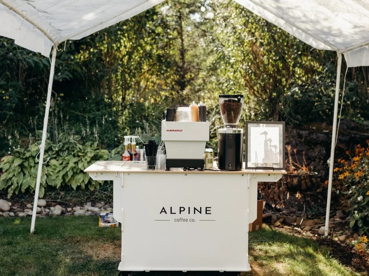 Alpine Coffee Co at an event