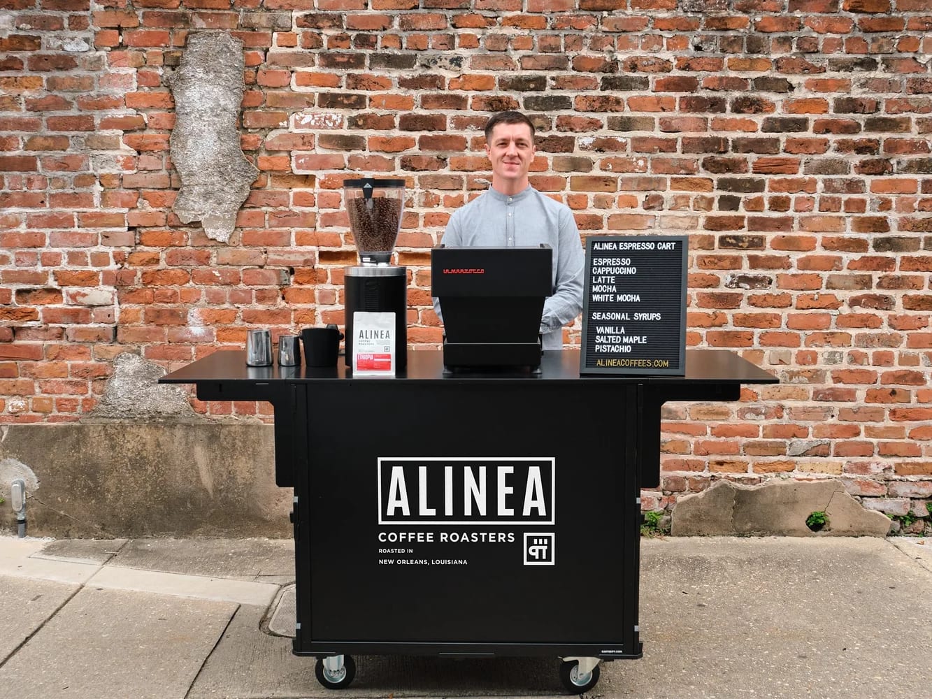 Alinea Coffee Roasters at an event
