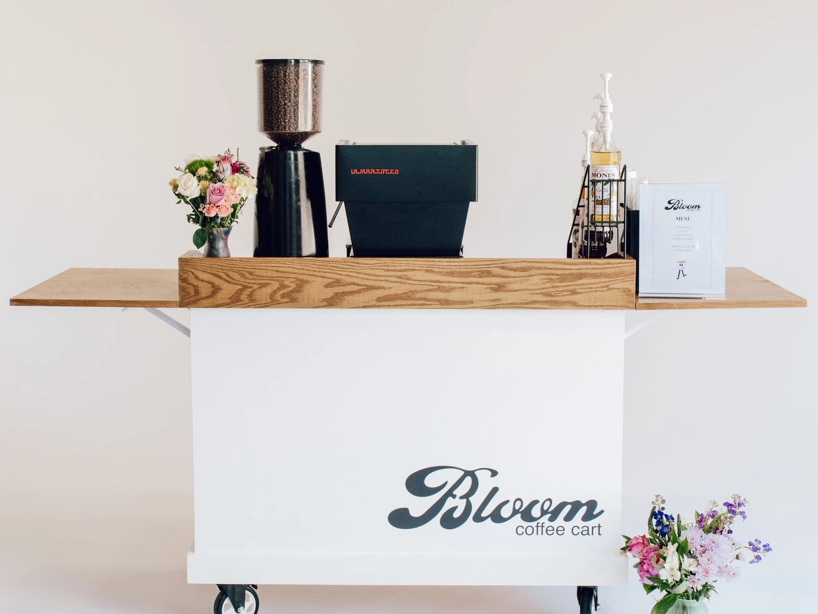 Bloom Coffee Cart at an event