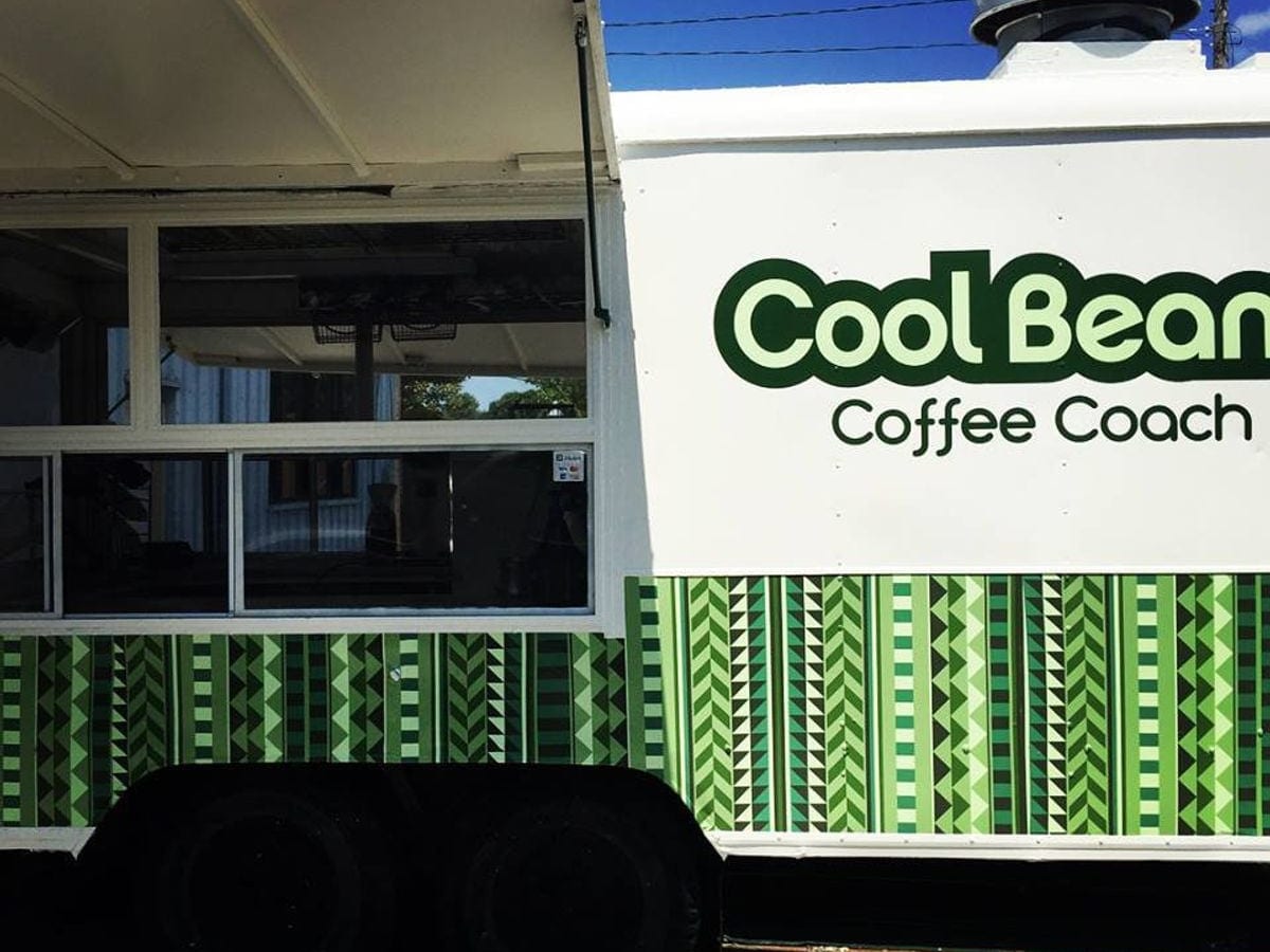 Cool Beanz Coffee Coach at an event