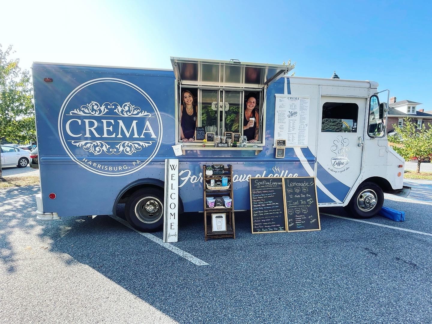 Crema Coffee Truck at an event