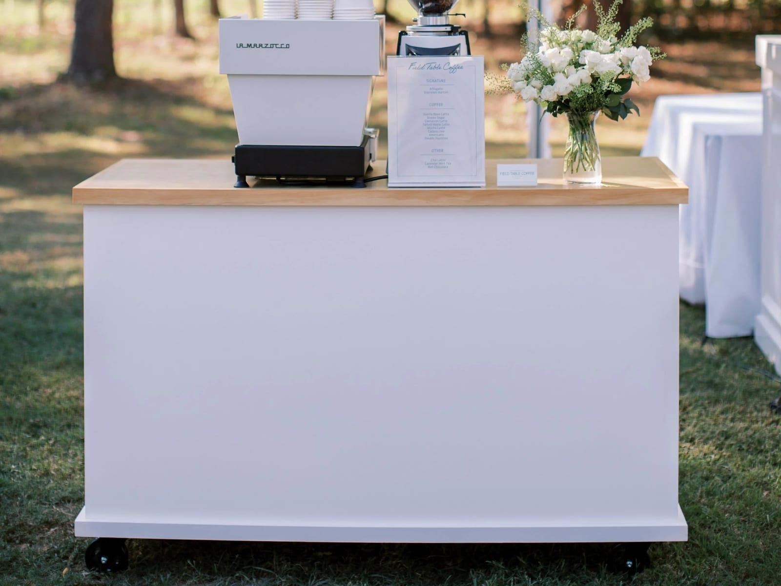 Field Table Coffee at an event