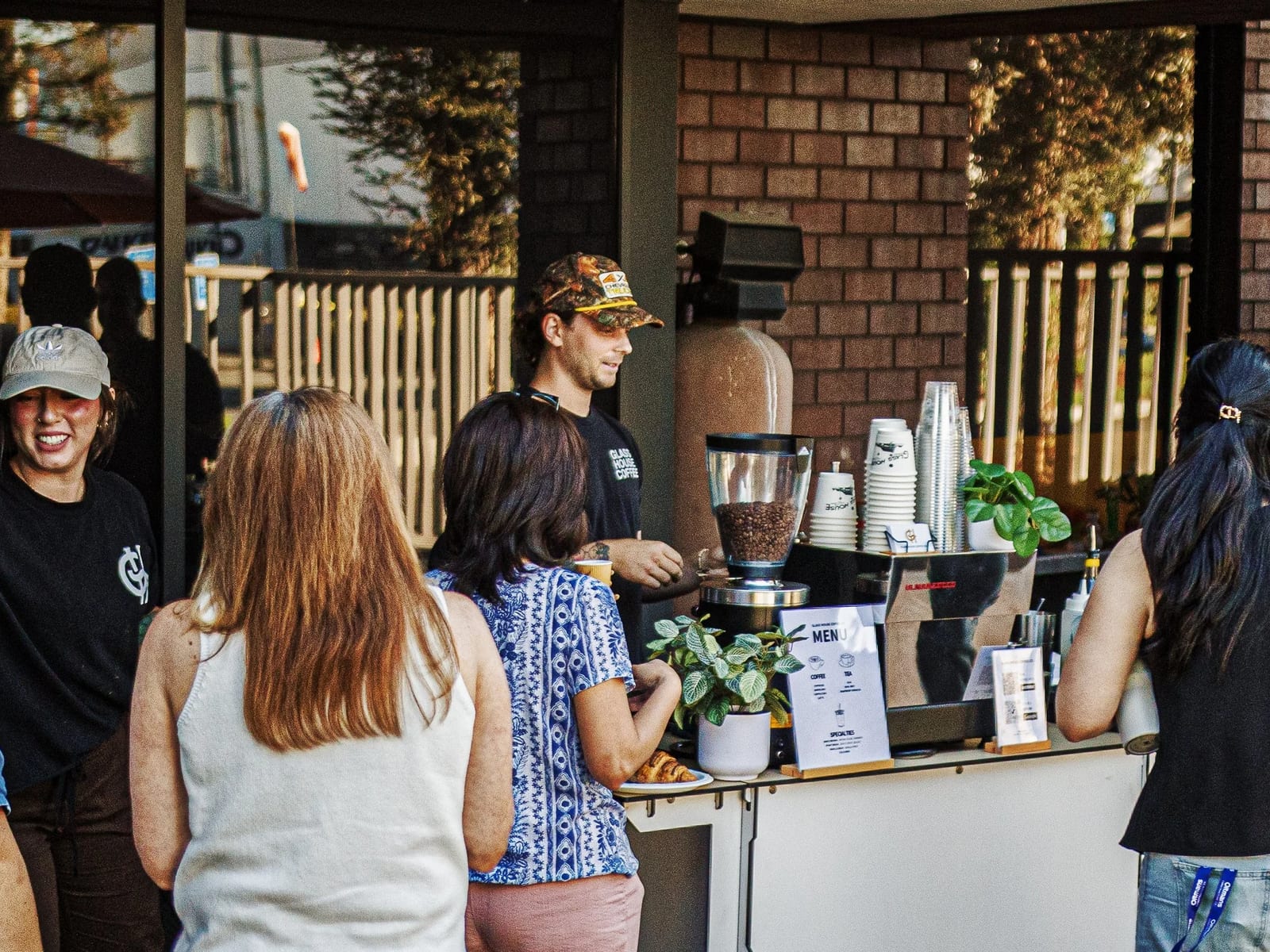 Glass House Coffee Cart at an event