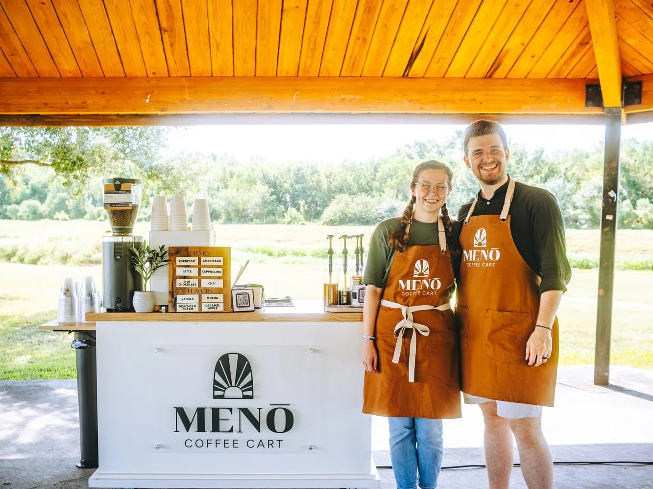 Meno Coffee Cart at an event