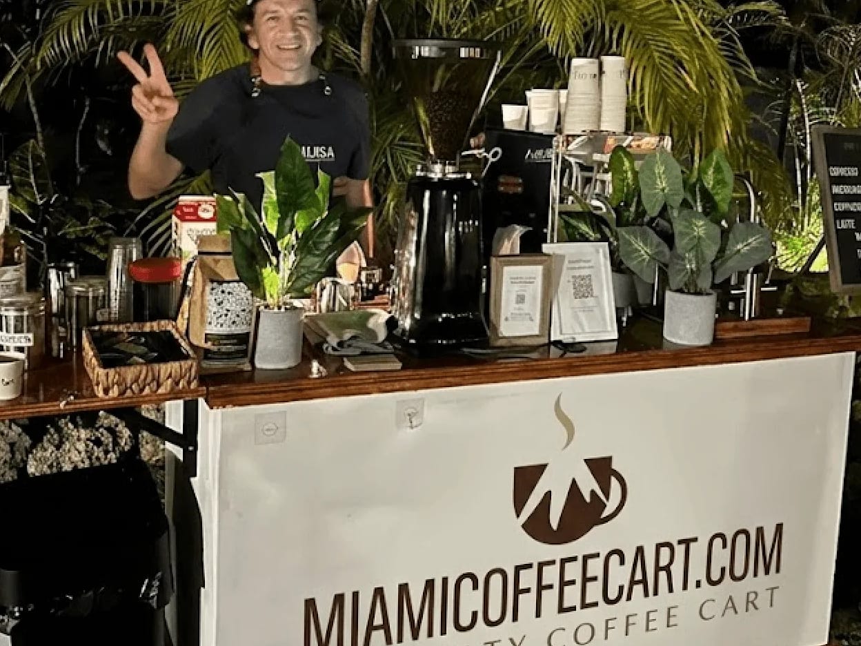 Miami Coffee Cart at an event