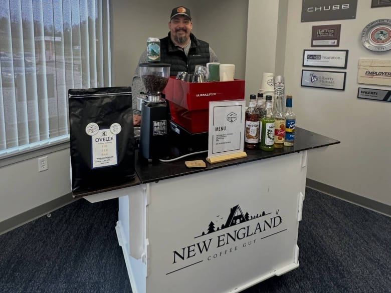 New England Coffee Guy at an event