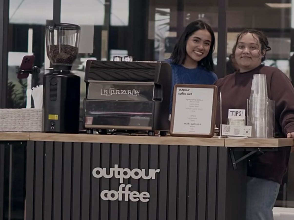 Outpour Coffee Cart at an event