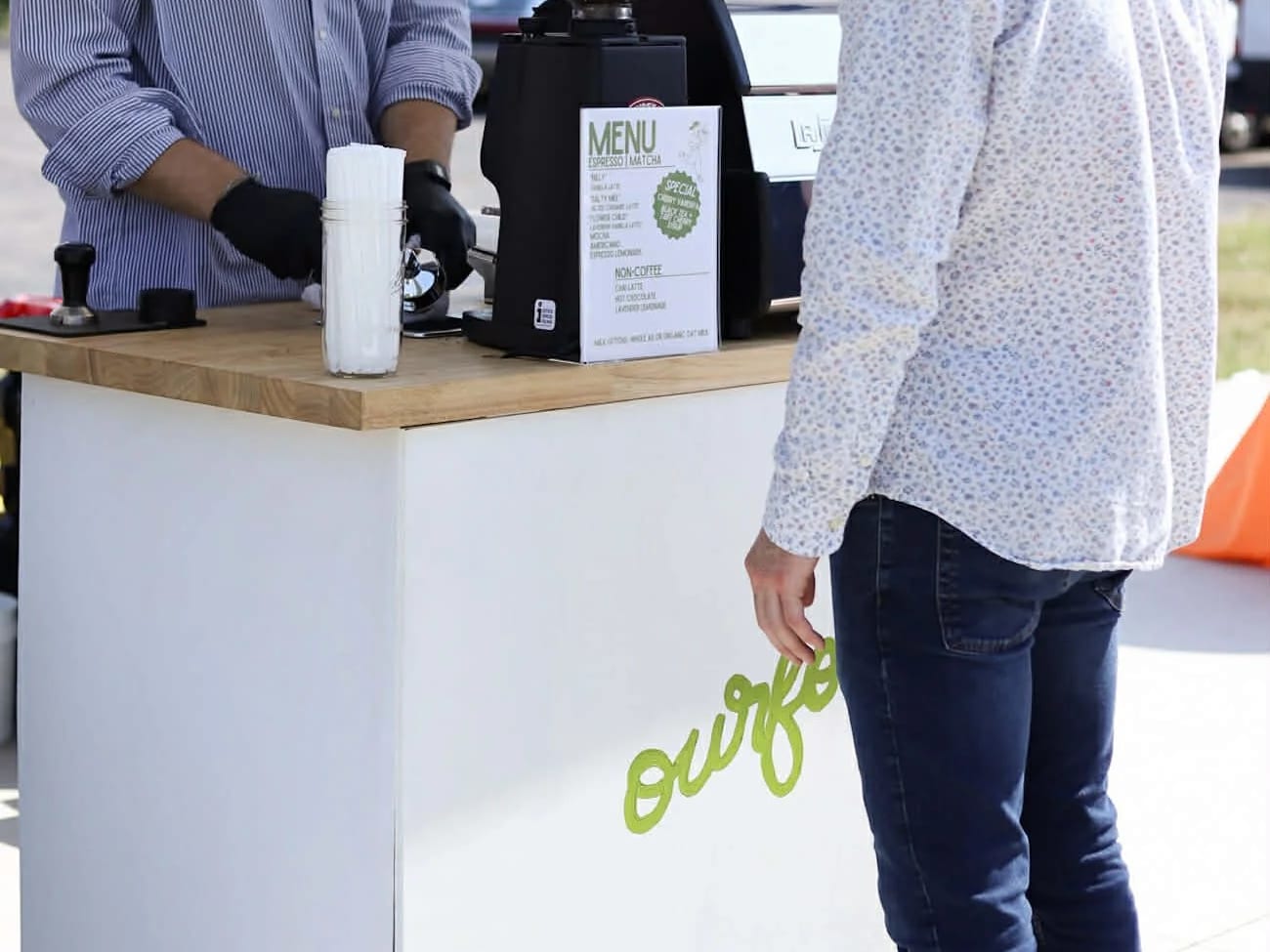 OurFolk Coffee at an event