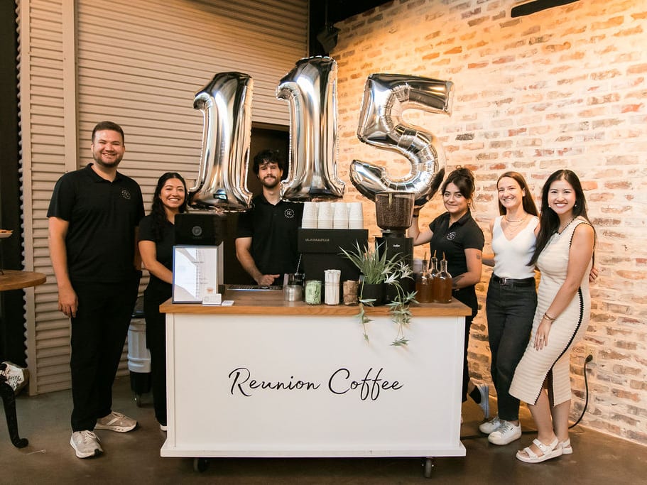 Reunion Coffee Cart at an event