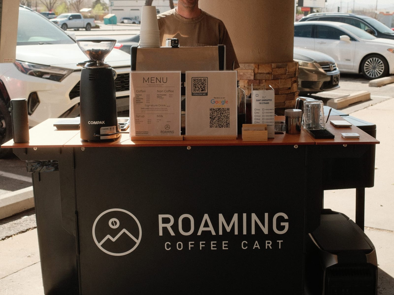 Roaming Coffee Cart at an event