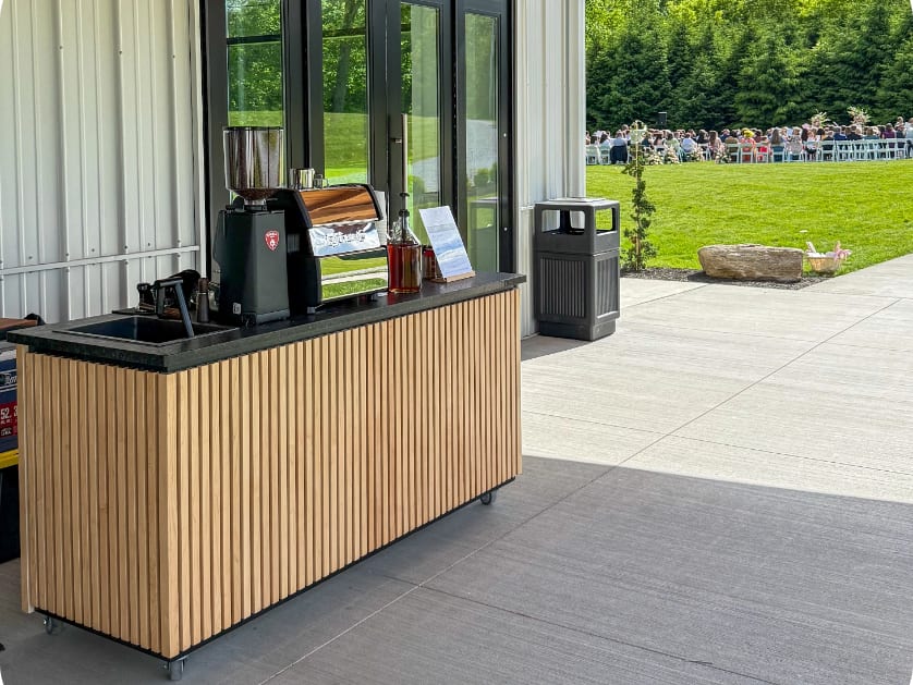 Royal Coffee Cart at an event