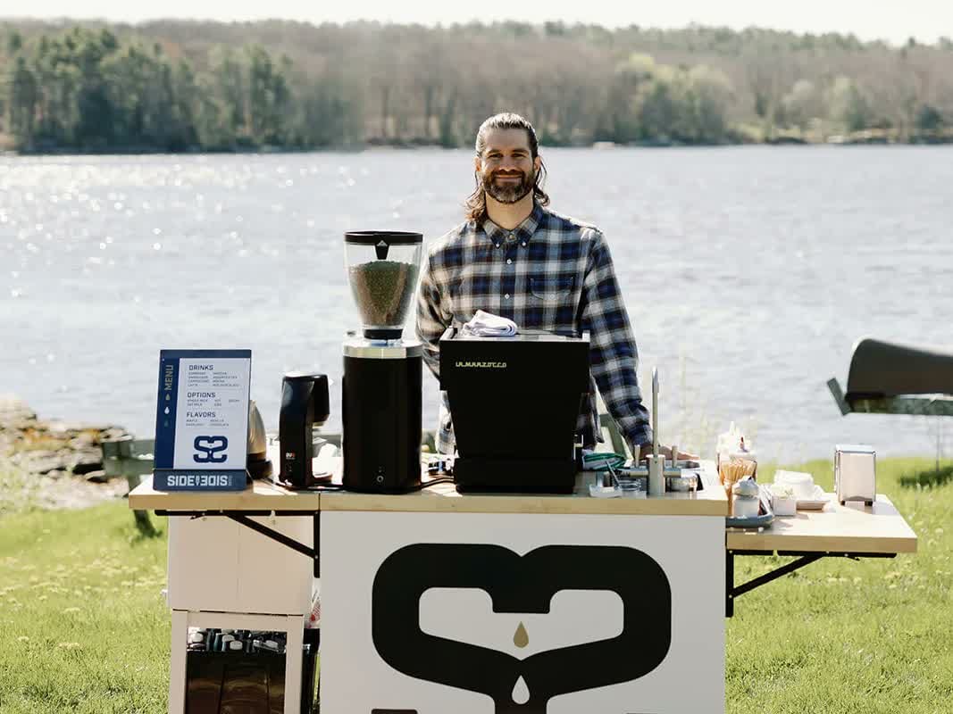 Side By Side Coffee at an event