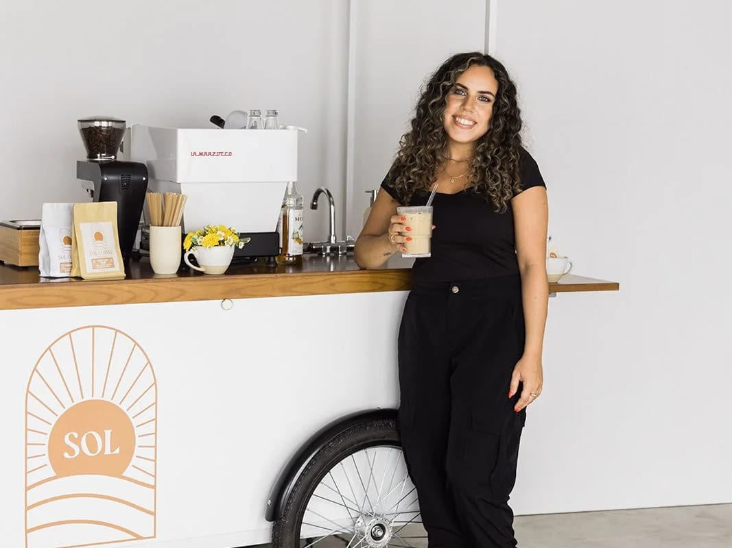 Sol Coffee Cart at an event
