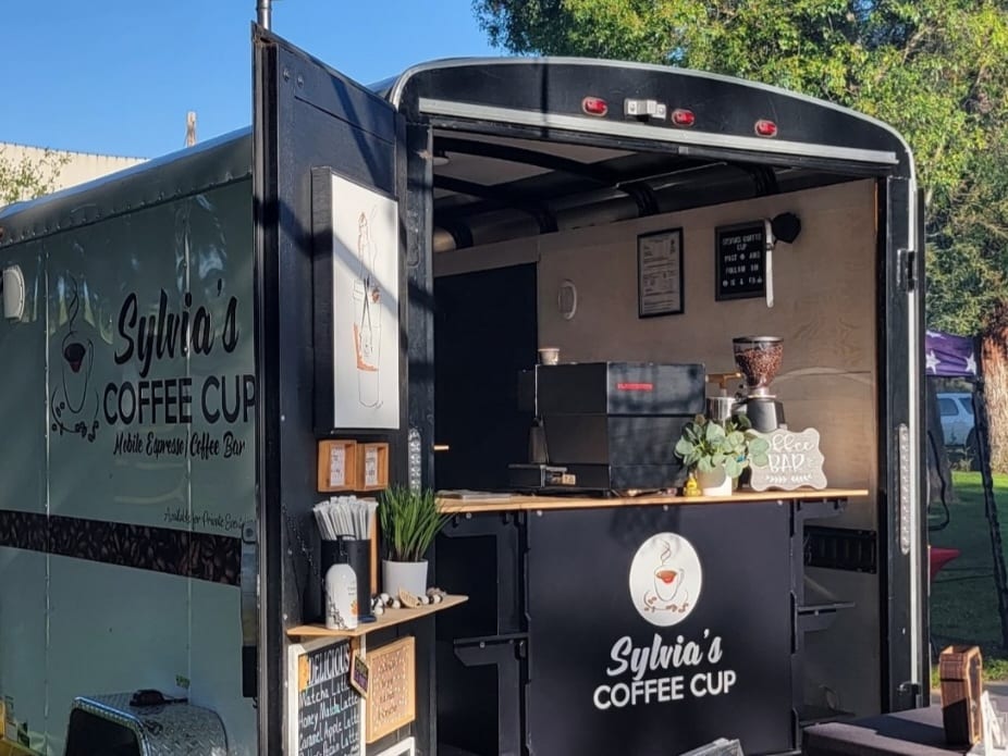 Sylvia's Coffee Cup at an event