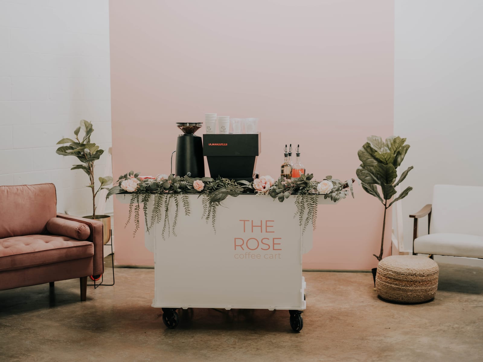 The Rose Coffee Cart at an event